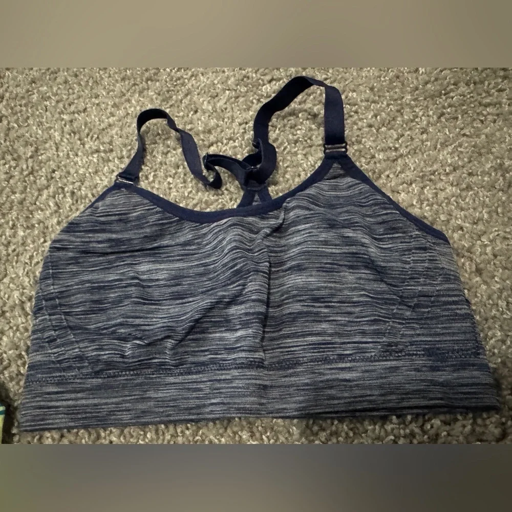 Champion/Ryka Sports Bra Size Large Blue and Yellow